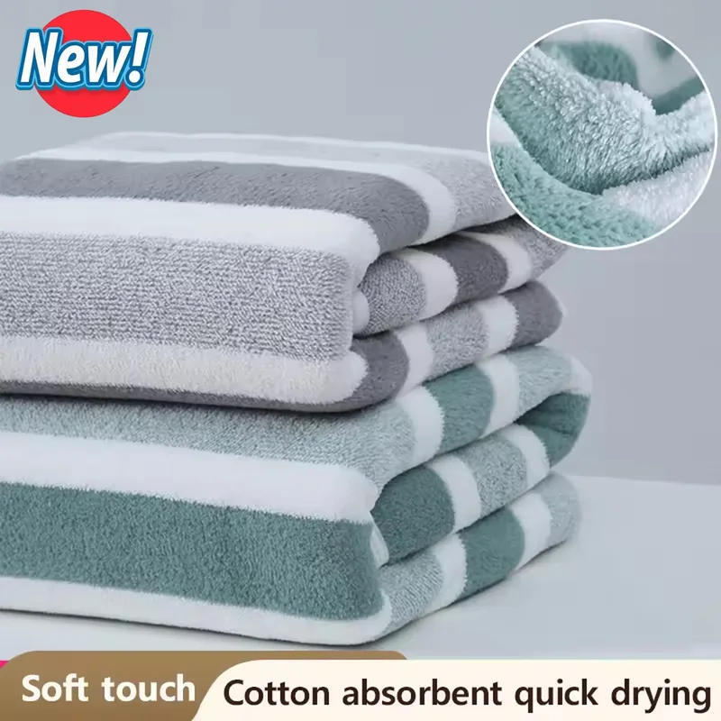 Home Textiles Face Towel - 2026 Nowy 1 szt. Pasiasty ręcznik