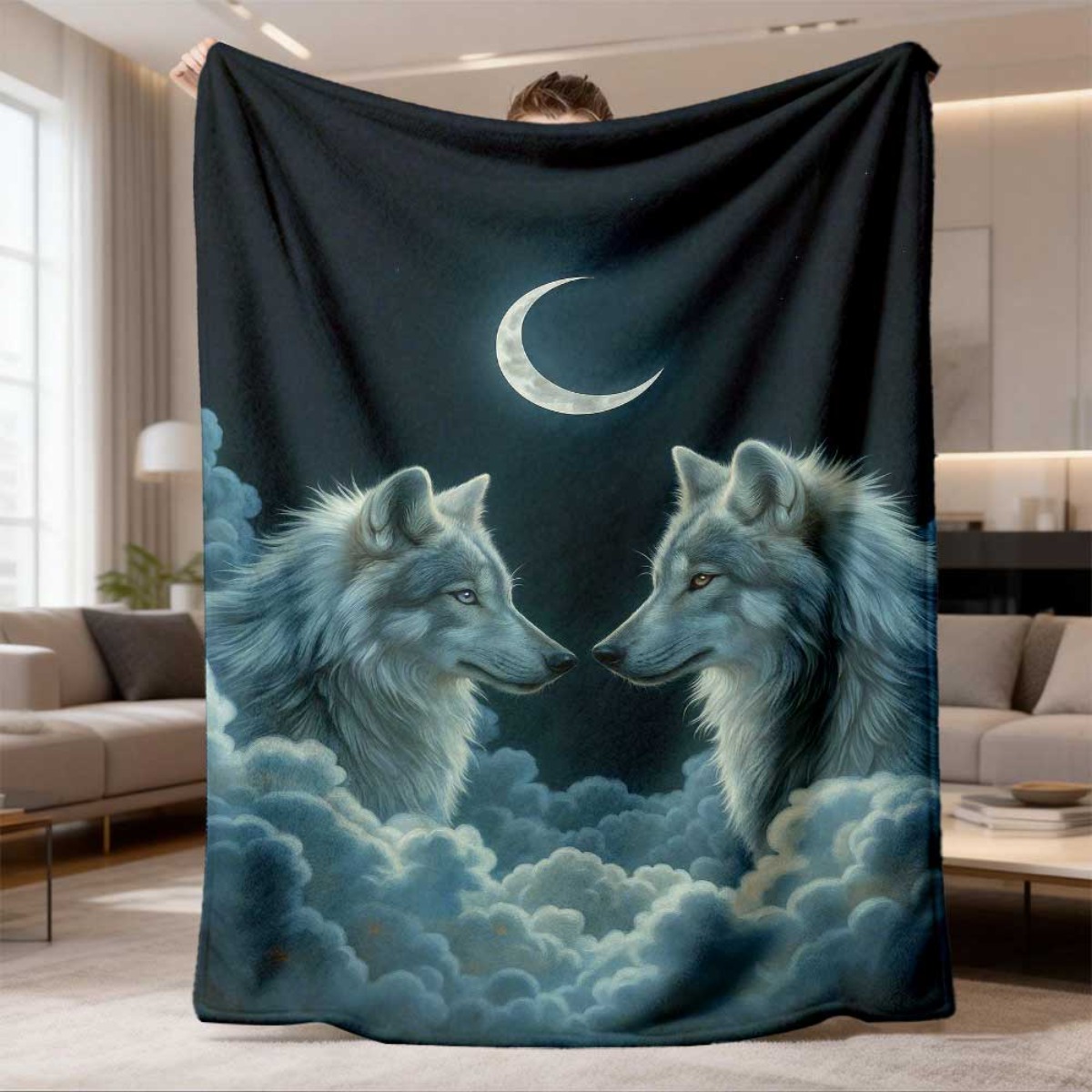 Koc flanelowy z motywem półksi – Home Textiles Face Towel recenzja i cena