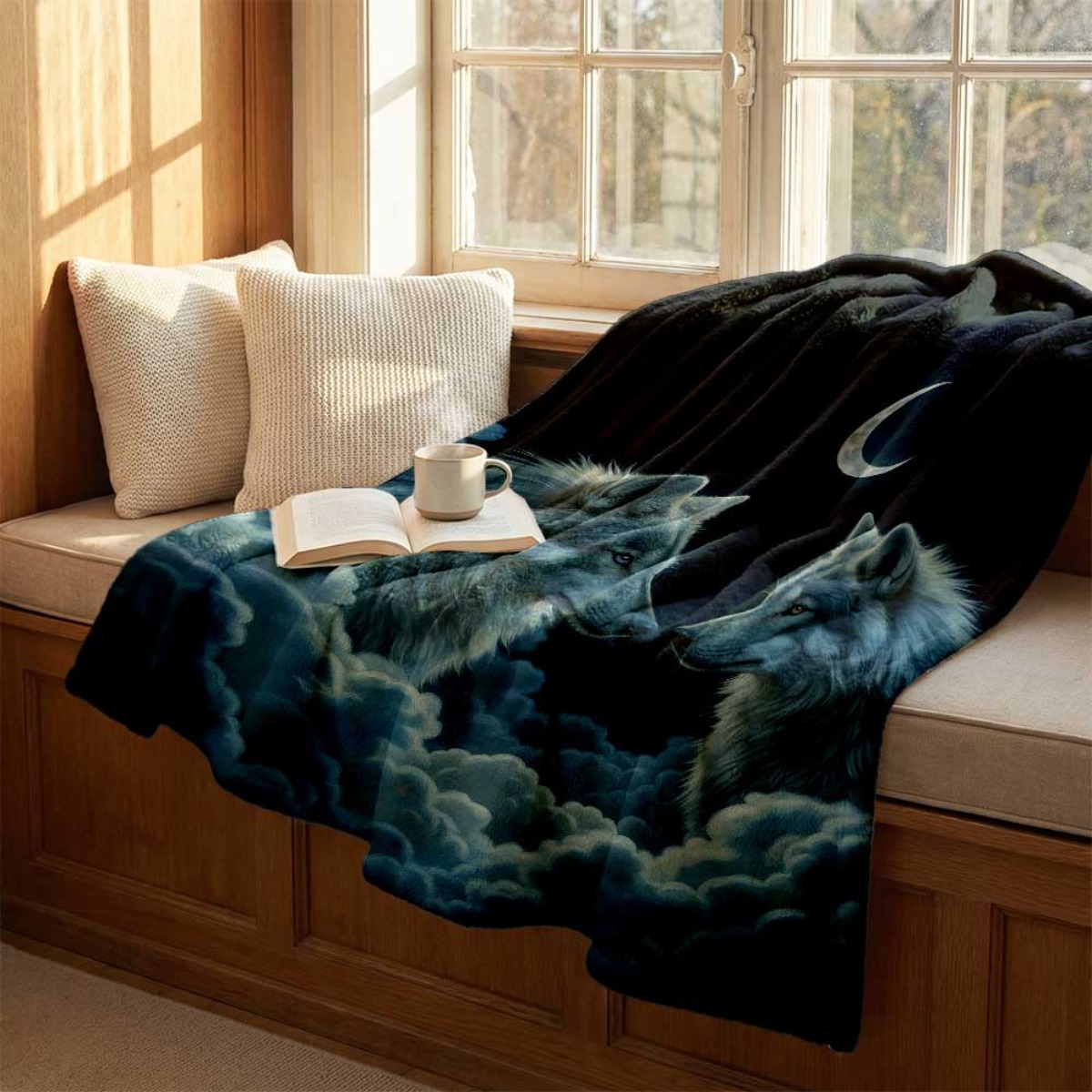 Koc flanelowy z motywem półksi – Home Textiles Face Towel recenzja i cena