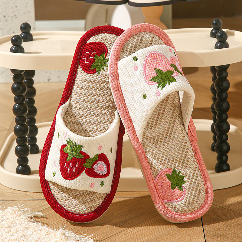 Damskie kapcie lniane w truska – Home Textile recenzja i cena